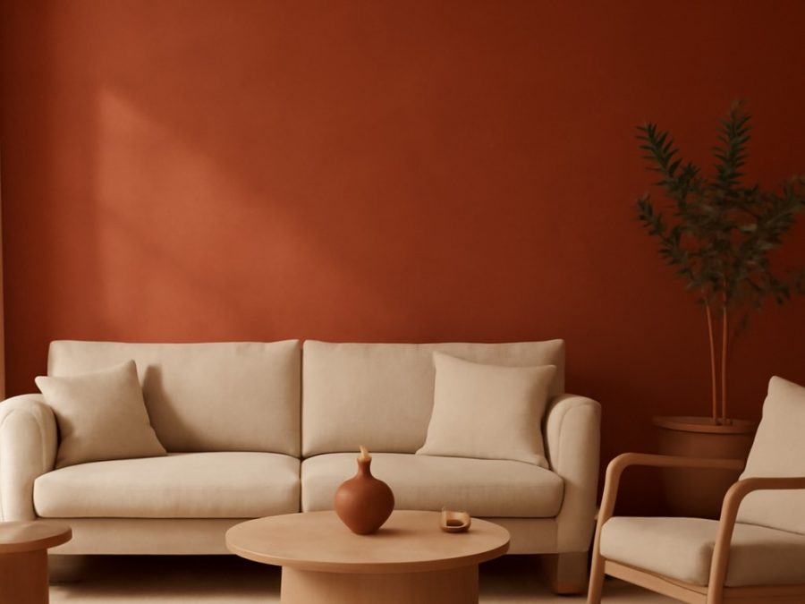 Design interior: De ce preferă designerii culoarea Earthy Red în locul roșului tradițional