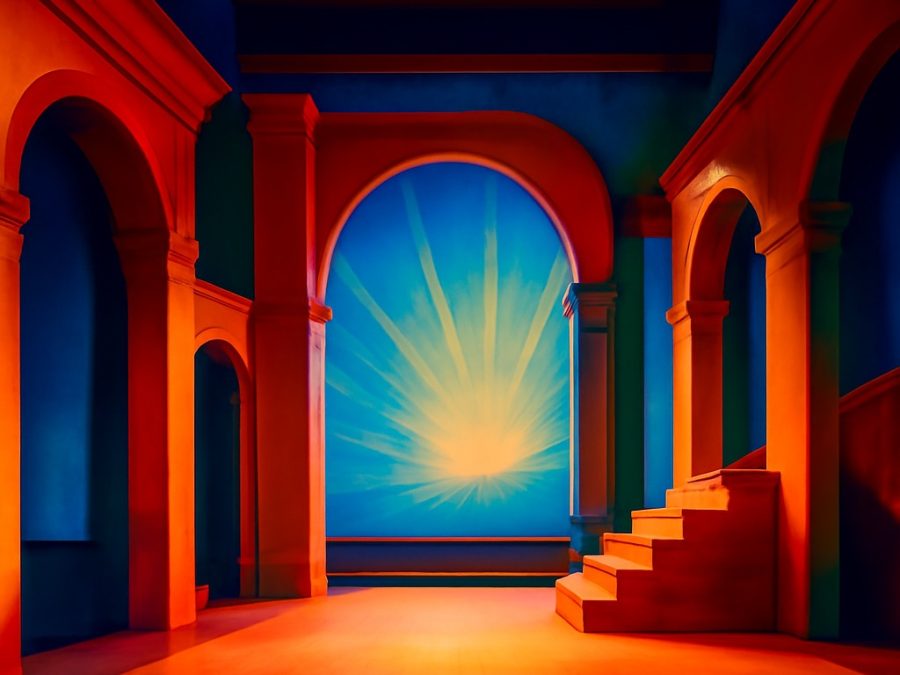 Explorarea lumii fantastice a designurilor de scenă imersive ale lui David Hockney