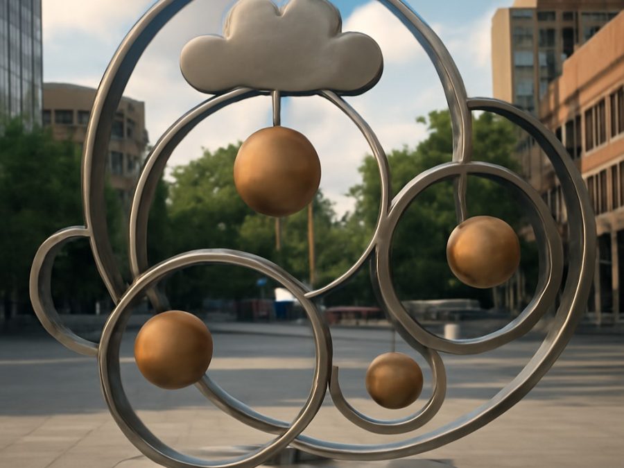 Instalație interactivă care ilustrează ciclurile apei prin joc tactil