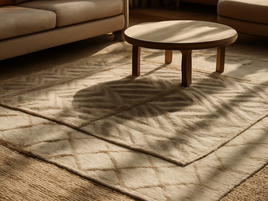 Lenny Kravitz’s Rug Layering Trick pentru decorul livingului