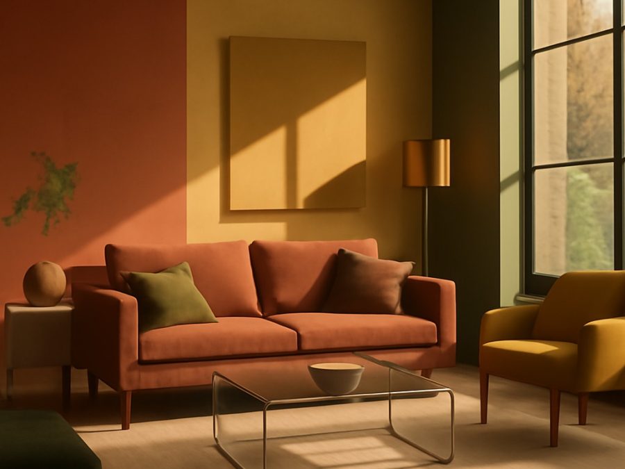 Designeri folosesc culori ’70s în 2026 pentru decor modern