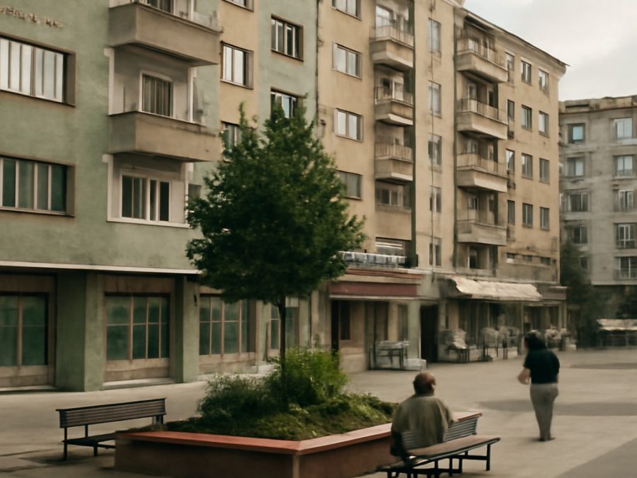 Transformare bucătărie din anii ’90 prin vopsire și plăci de salvie