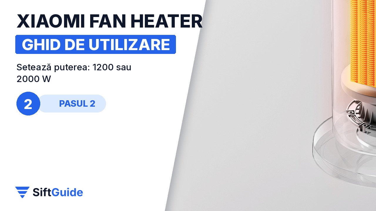 Încălzitorul ceramic PTC din interiorul aerotermei Xiaomi