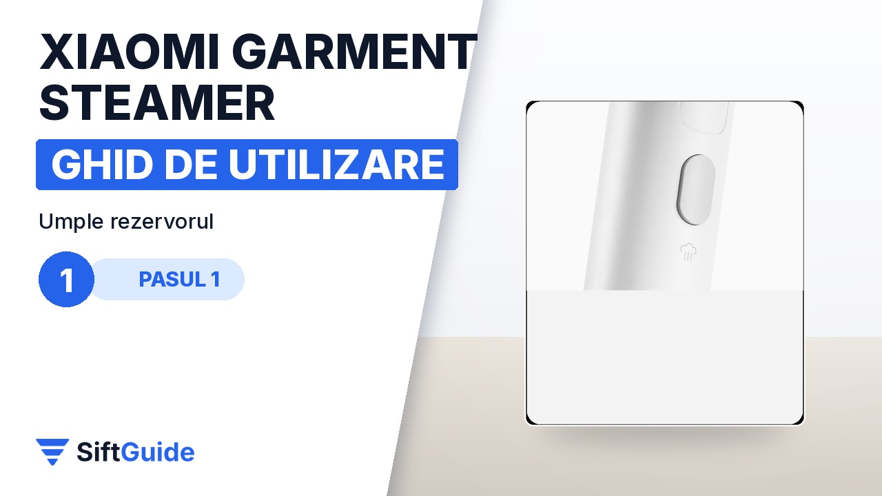 Rezervorul transparent al aparatului cu abur Xiaomi