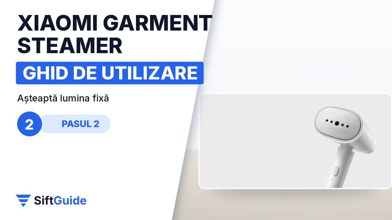 Aparatul cu abur Xiaomi cu indicatorul luminos de încălzire