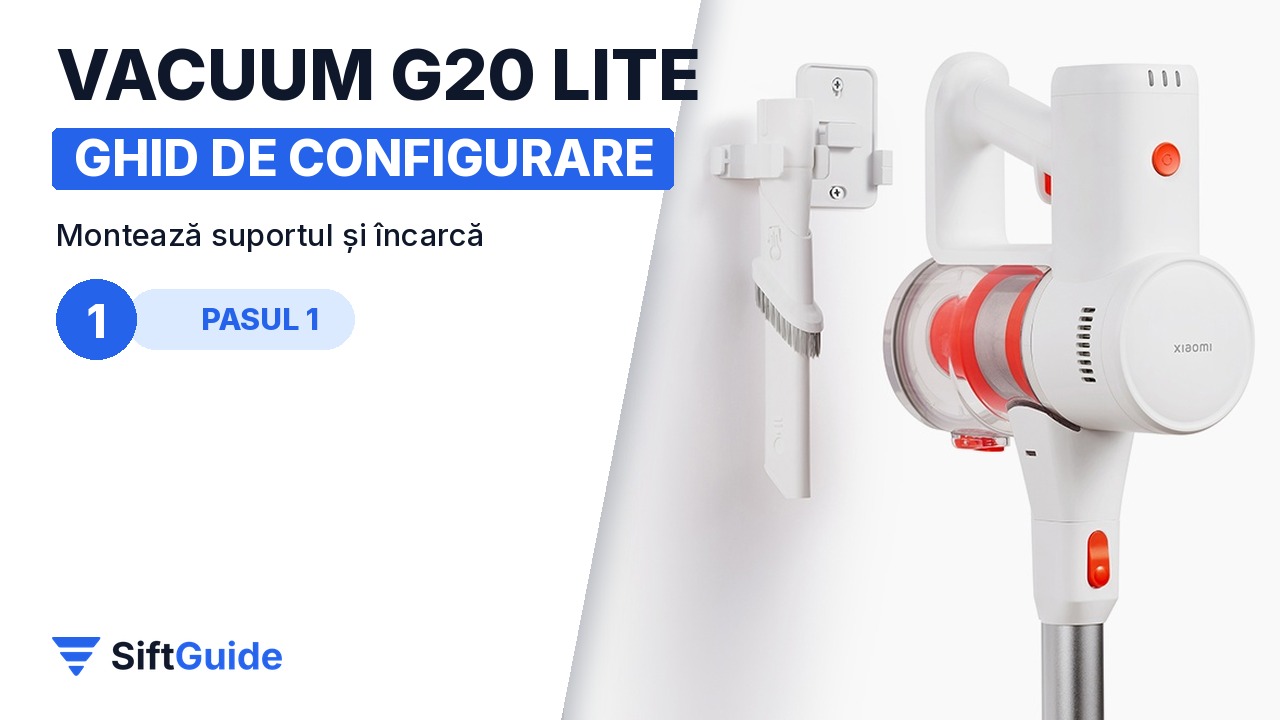 Aspiratorul Xiaomi G20 Lite montat pe perete, compact