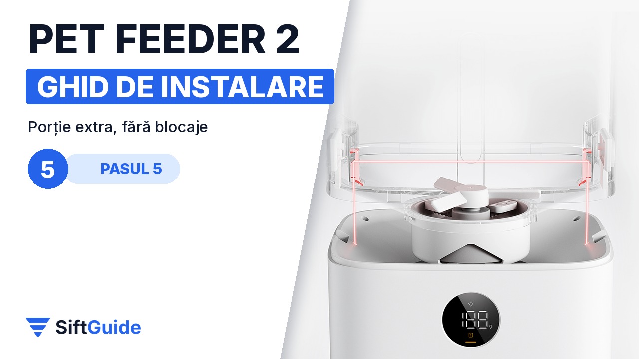 Distribuirea porțiilor fără dezordine la Pet Food Feeder 2