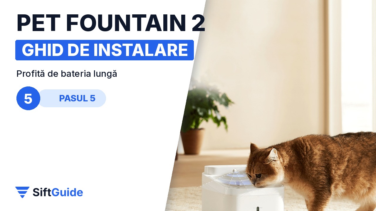 Întreținerea fântânii Xiaomi în amenajări interioare