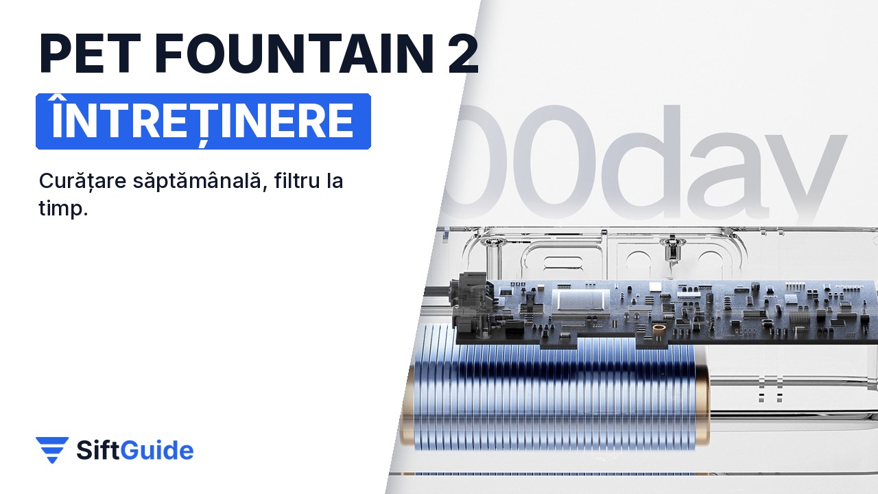 Xiaomi Smart Pet Fountain 2 curățată și reasamblată
