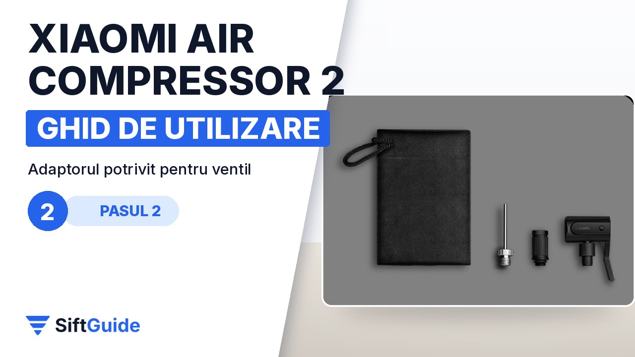 Accesoriile compresorului Xiaomi 2: adaptoare și geanta de depozitare