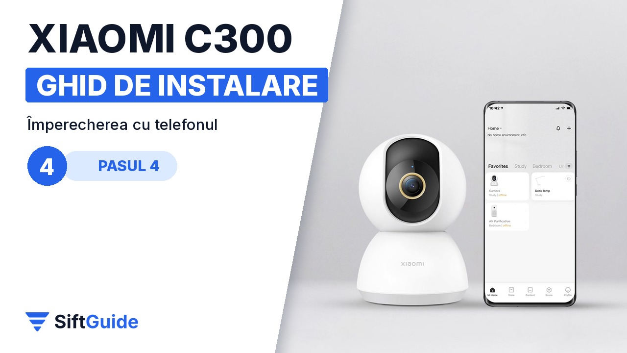 Împerecherea Xiaomi C300 în aplicația Xiaomi Home