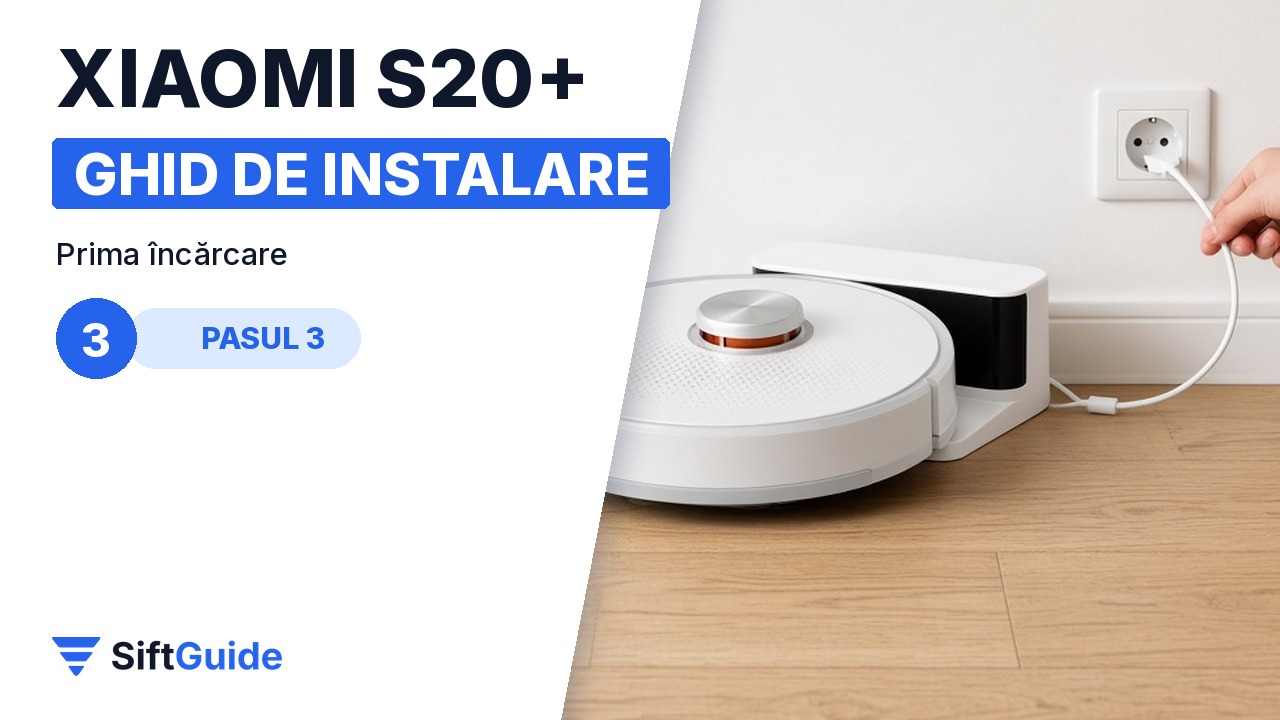 Xiaomi S20+ la încărcat pe stație
