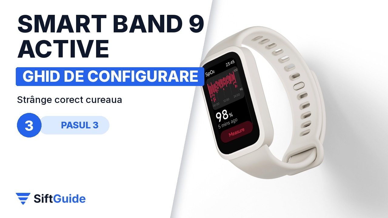 Cureaua moale din TPU a Xiaomi Smart Band 9 Active purtată noaptea