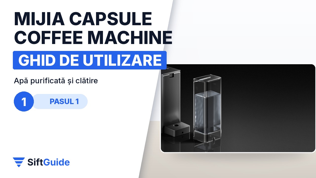 Rezervorul de apă detașabil de 650 ml al espressorului Mijia