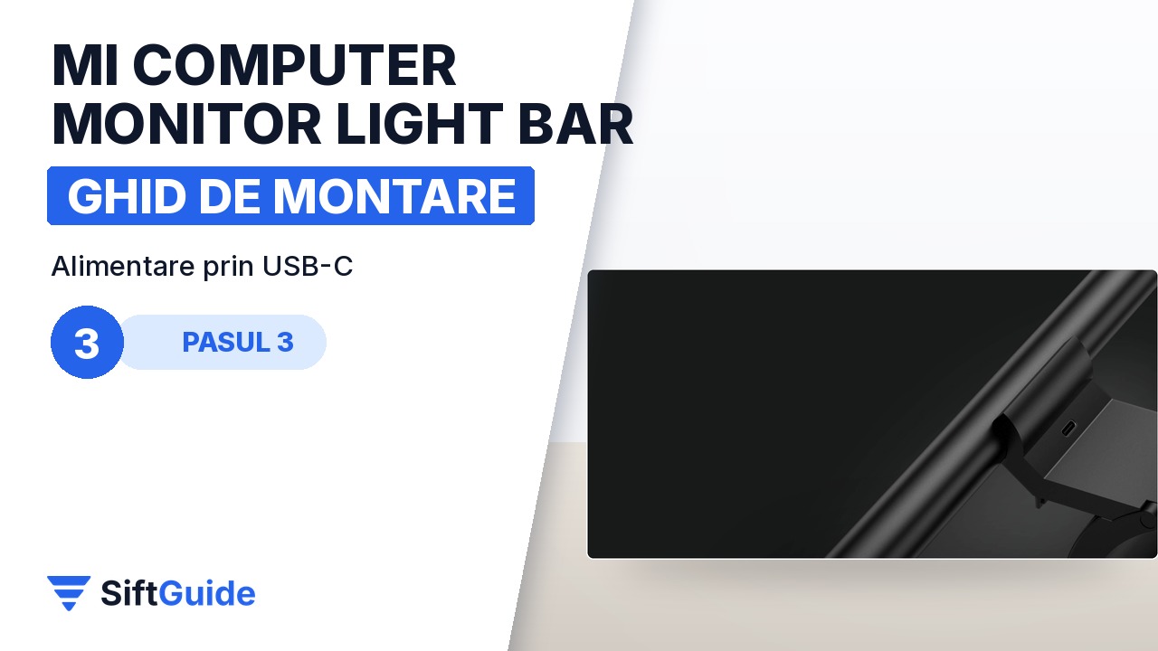 Portul USB Type-C din baza lămpii de monitor Mi