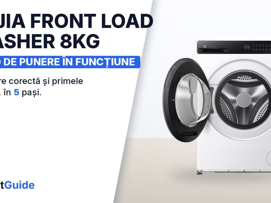 Mașina de spălat integrată în bucătărie: Mijia Front Load Washer 8kg montată corect, în 5 pași