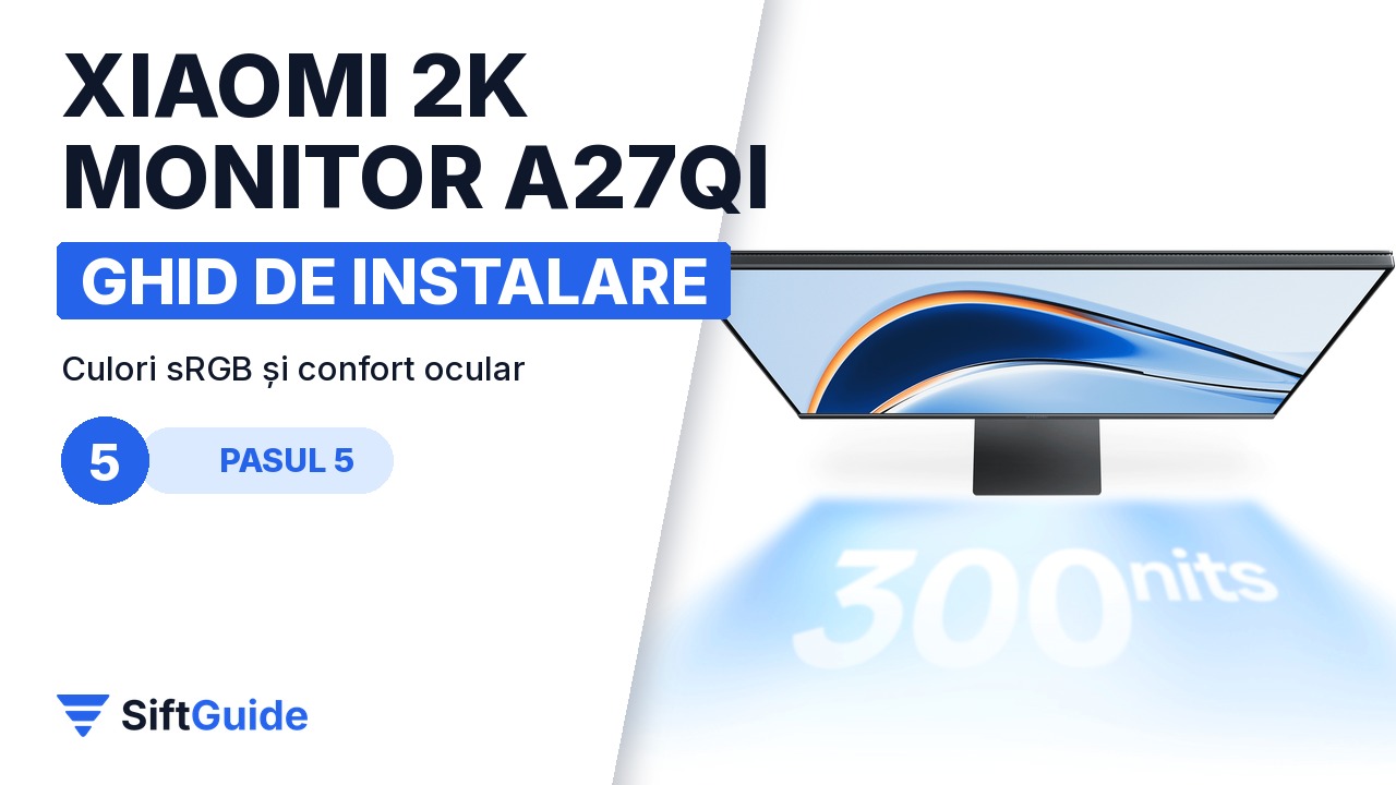 Monitorul Xiaomi A27Qi cu luminozitate de 300 de niți