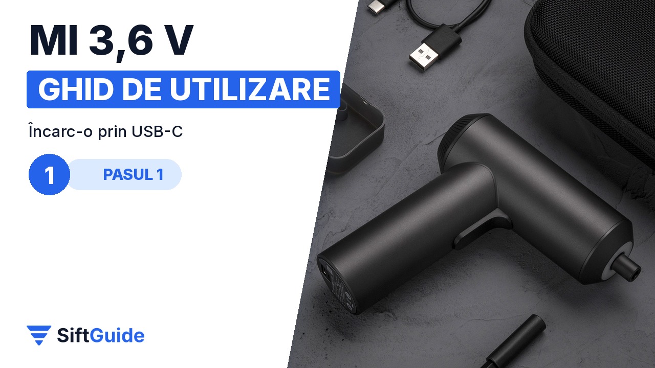 Șurubelnița Mi cu acumulator și accesoriile ei