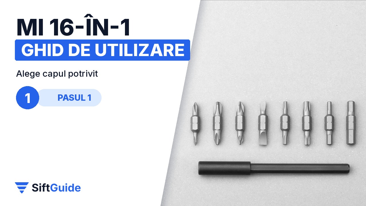 Capetele S2 ale șurubelniței Mi 16-în-1