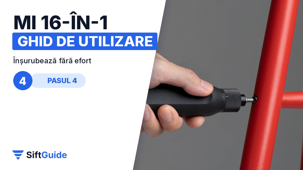Strângere controlată cu șurubelnița Mi 16-în-1