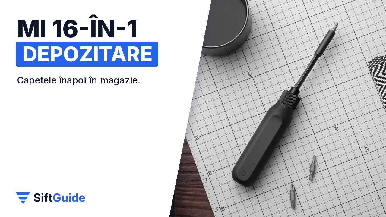 Șurubelnița Mi 16-în-1 pe planșa de lucru