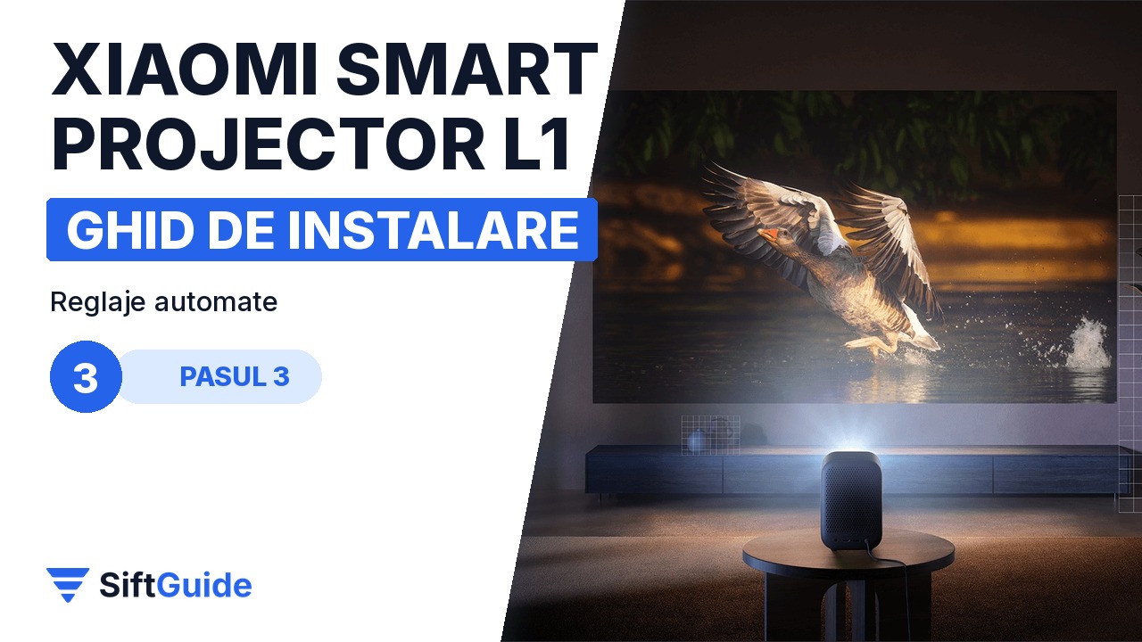 Proiectorul Xiaomi L1 aliniază automat imaginea pe ecran