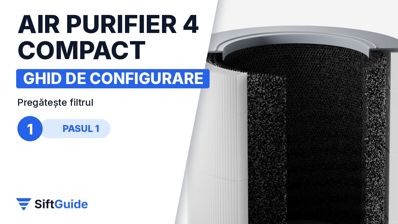 Filtrul 3-în-1 al Xiaomi Smart Air Purifier 4 Compact