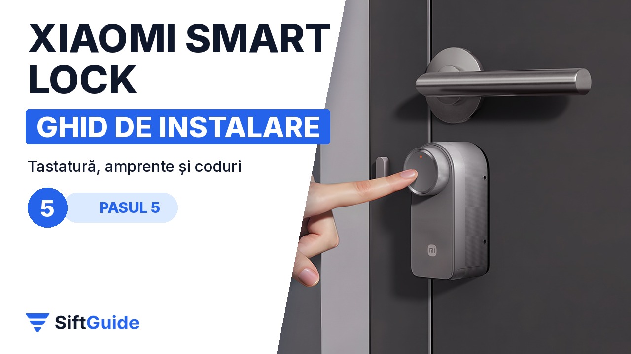 Deblocare cu amprenta pe tastatura încuietorii Xiaomi