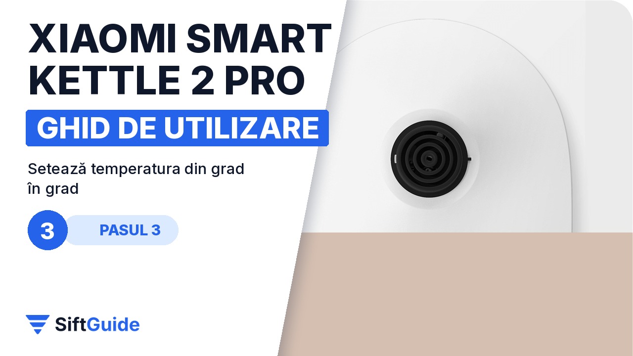 Butonul rotativ și afișajul cu LED de pe baza fierbătorului Xiaomi